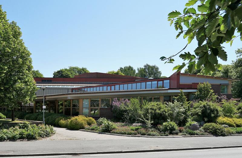 Exteriör från Lerums bibliotek